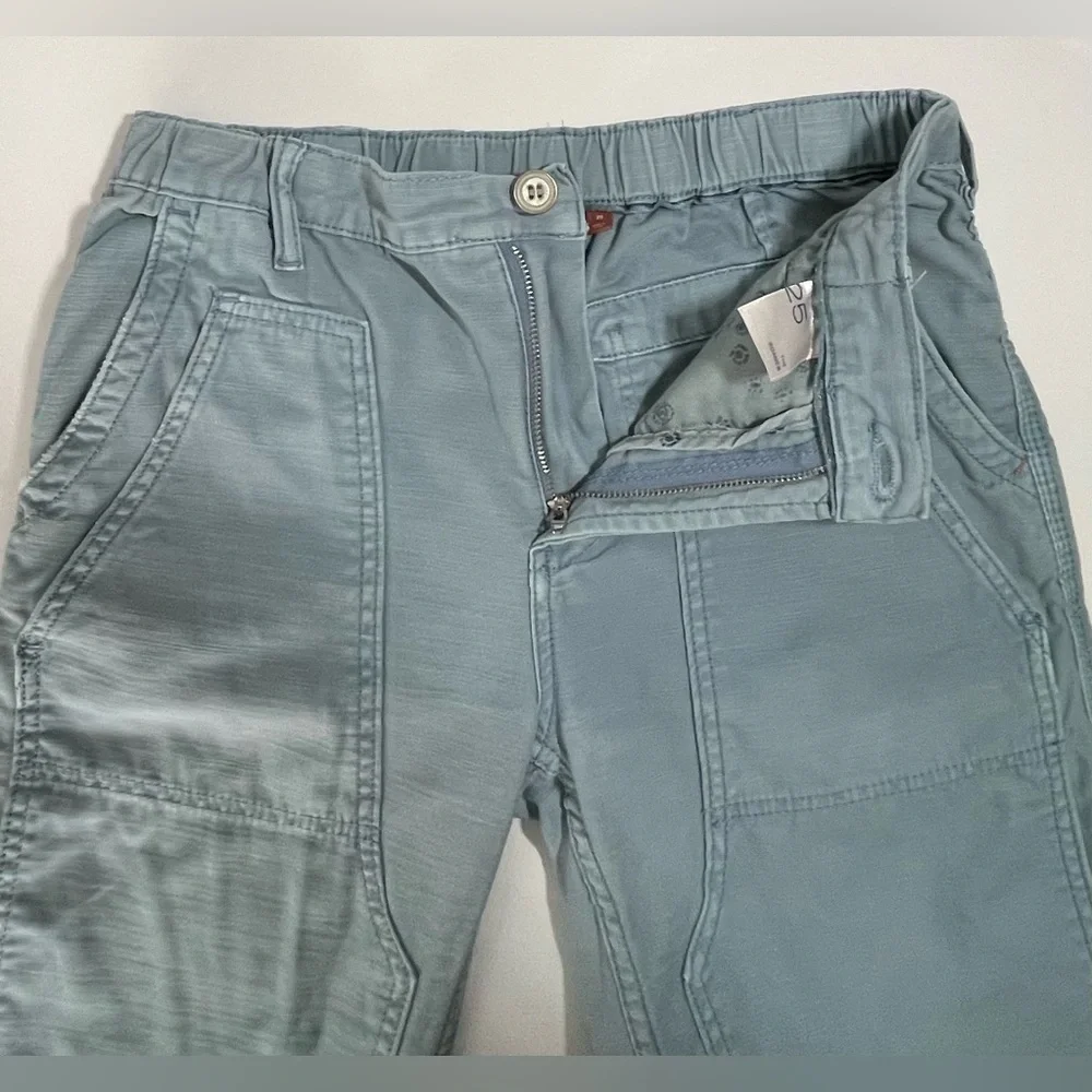 ANTHROPOLOGIE Pilcro The Roamer Blue Utility Cropped Pants Size 25 Straight Leg - Picture 5 of 14
